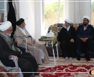 عیادت و دیدار با مسپول مدرسه علمیه امام جعفر صادق علیه السلام آباده